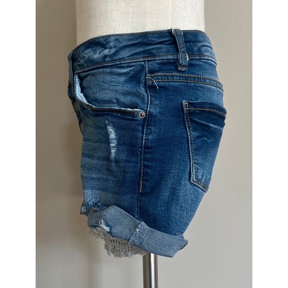 Girls Button Front Denim Jean Shorts w/Adjustable Waist by Vanilla Star sz 12 - Picture 4 of 6